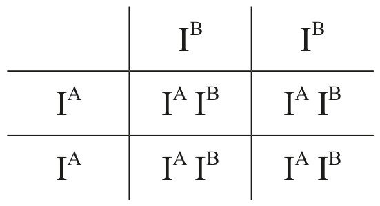 Table for Question D3.2.8—SNPs and multiple alleles question 1 — IB Biology HL — Option A
