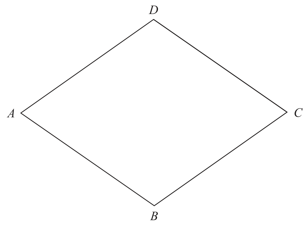 Figure for Question 4.4.E Measure an angle to the nearest degree question 1 — Edexcel IGCSE Math A Foundation