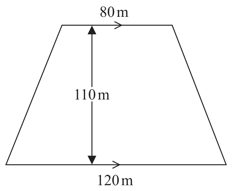 Figure for Question 4.9.D The area of parallelograms and trapezia question 1 — Edexcel IGCSE Math A Foundation