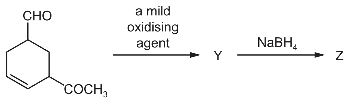 Figure for Question 21. Organic synthesis question 1 — CAIE A-Level Chemistry AS