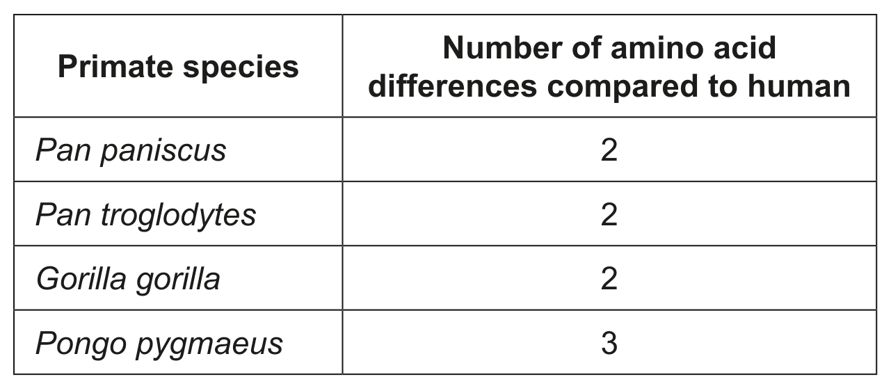 Table for Question A3.1.3—Binomial system question 1 — IB Biology HL